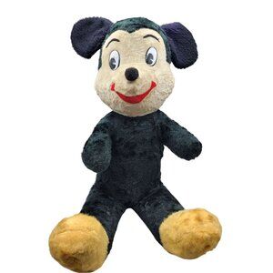 Vintage Walt Disney Productions Mickey Mouse Plush 23" Tall Stuffed Toy